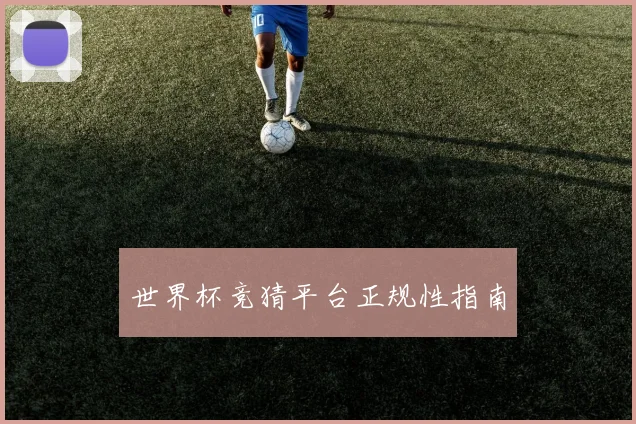 世界杯竞猜平台正规性指南
